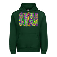 Forest Green mardi gras brush stroke Urban Hoodie - RanaPortraitStore
