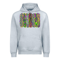 Heather Grey mardi gras brush stroke Urban Hoodie - RanaPortraitStore