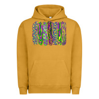 Pigment Peanut Butter mardi gras brush stroke Urban Hoodie - RanaPortraitStore