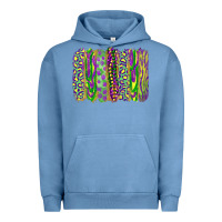 Pigment Pebble Blue mardi gras brush stroke Urban Hoodie - RanaPortraitStore