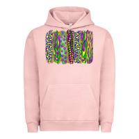 Pigment Salmon mardi gras brush stroke Urban Hoodie - RanaPortraitStore