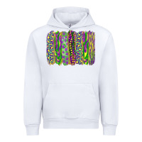 White mardi gras brush stroke Urban Hoodie - RanaPortraitStore