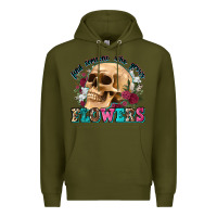 Army Green find someone who grows flowers Premium Hoodie - Zillion Design Studio