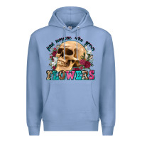 Colony Blue find someone who grows flowers Premium Hoodie - Zillion Design Studio