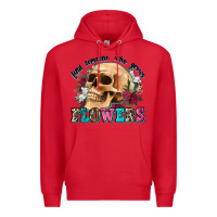 Red find someone who grows flowers Premium Hoodie - Zillion Design Studio