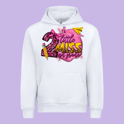 Little Miss 2nd Grade Urban Hoodie Designed By Texasbilliewilder