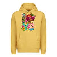 Antique Gold love summer teacher Premium Hoodie - texasbilliewilder