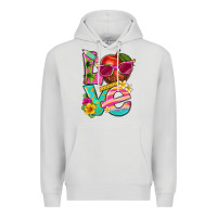 Dove Grey love summer teacher Premium Hoodie - texasbilliewilder