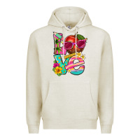 Oatmeal Heather love summer teacher Premium Hoodie - texasbilliewilder