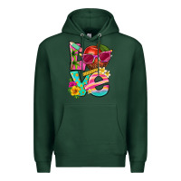 Sports Green love summer teacher Premium Hoodie - texasbilliewilder