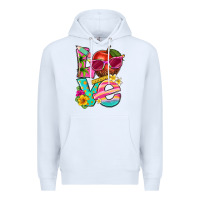 White love summer teacher Premium Hoodie - texasbilliewilder