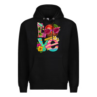 Black love summer teacher Premium Hoodie - texasbilliewilder