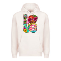 Pale Pink love summer teacher Premium Hoodie - texasbilliewilder
