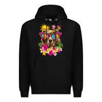 Black mama bear summer Premium Hoodie - texasbilliewilder