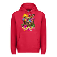 Cardinal mama bear summer Premium Hoodie - texasbilliewilder