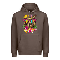 Coffee mama bear summer Premium Hoodie - texasbilliewilder