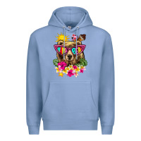 Colony Blue mama bear summer Premium Hoodie - texasbilliewilder