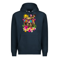 Navy mama bear summer Premium Hoodie - texasbilliewilder