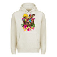 Oatmeal Heather mama bear summer Premium Hoodie - texasbilliewilder