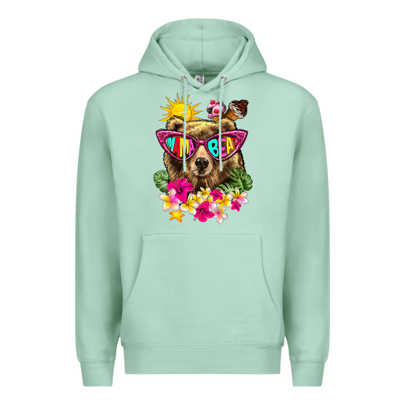 Mama Bear Summer Premium Hoodie by texasbilliewilder | Teevron