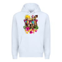 White mama bear summer Premium Hoodie - texasbilliewilder