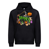 Black happy halloween farm animals Urban Hoodie - Zillion Design Studio