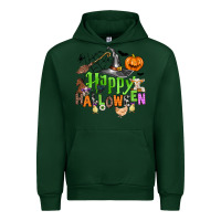Forest Green happy halloween farm animals Urban Hoodie - Zillion Design Studio