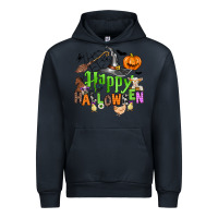 Navy happy halloween farm animals Urban Hoodie - Zillion Design Studio