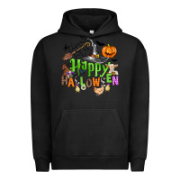 Pigment Black happy halloween farm animals Urban Hoodie - Zillion Design Studio