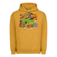 Pigment Peanut Butter happy halloween farm animals Urban Hoodie - Zillion Design Studio