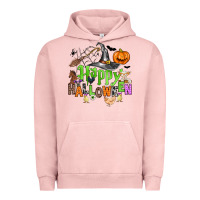 Pigment Salmon happy halloween farm animals Urban Hoodie - Zillion Design Studio