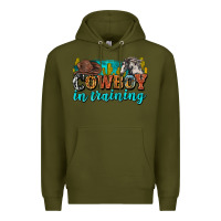 Army Green cowboy in training Premium Hoodie - Zillion Design Studio