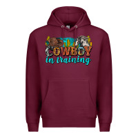 Burgundy cowboy in training Premium Hoodie - Zillion Design Studio