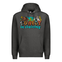 Charcoal Heather cowboy in training Premium Hoodie - Zillion Design Studio