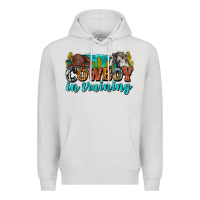 Dove Grey cowboy in training Premium Hoodie - Zillion Design Studio