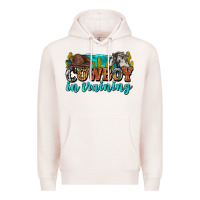 Pale Pink cowboy in training Premium Hoodie - Zillion Design Studio