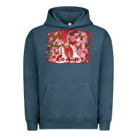 Pigment Midnight Navy be mine rooster Urban Hoodie - RanaPortraitStore