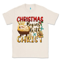 Natural christmas begins with christ Classic Tee - FaDigitalArtStudio