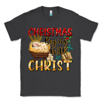 Smoke christmas begins with christ Classic Tee - FaDigitalArtStudio