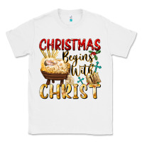 White christmas begins with christ Classic Tee - FaDigitalArtStudio
