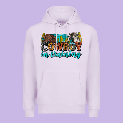 Cowboy In Training Premium Hoodie Designed By Zillion Design Studio