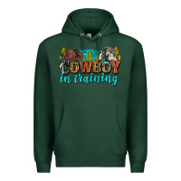 Sports Green cowboy in training Premium Hoodie - Zillion Design Studio
