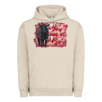 Pigment French Oak you moo ve  me black angus Urban Hoodie - RanaPortraitStore
