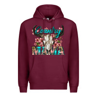 Burgundy country mama Premium Hoodie - Zillion Design Studio