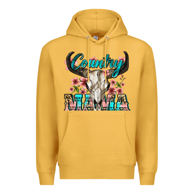 Country Mama Premium Hoodie by Zillion Design Studio | Teevron