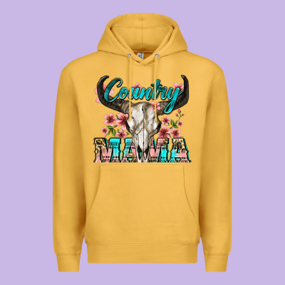 Country Mama Premium Hoodie Designed By Zillion Design Studio