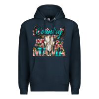 Navy country mama Premium Hoodie - Zillion Design Studio