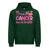 Forest Green breast cancer awareness Urban Hoodie - Zillion Design Studio