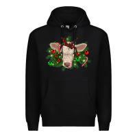 Black Christmas charolais calf Premium Hoodie - RanaPortraitStore
