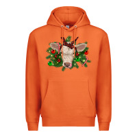 Carrot Christmas charolais calf Premium Hoodie - RanaPortraitStore